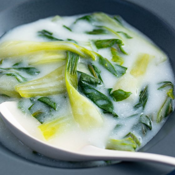 青梗菜の中華風クリーム煮